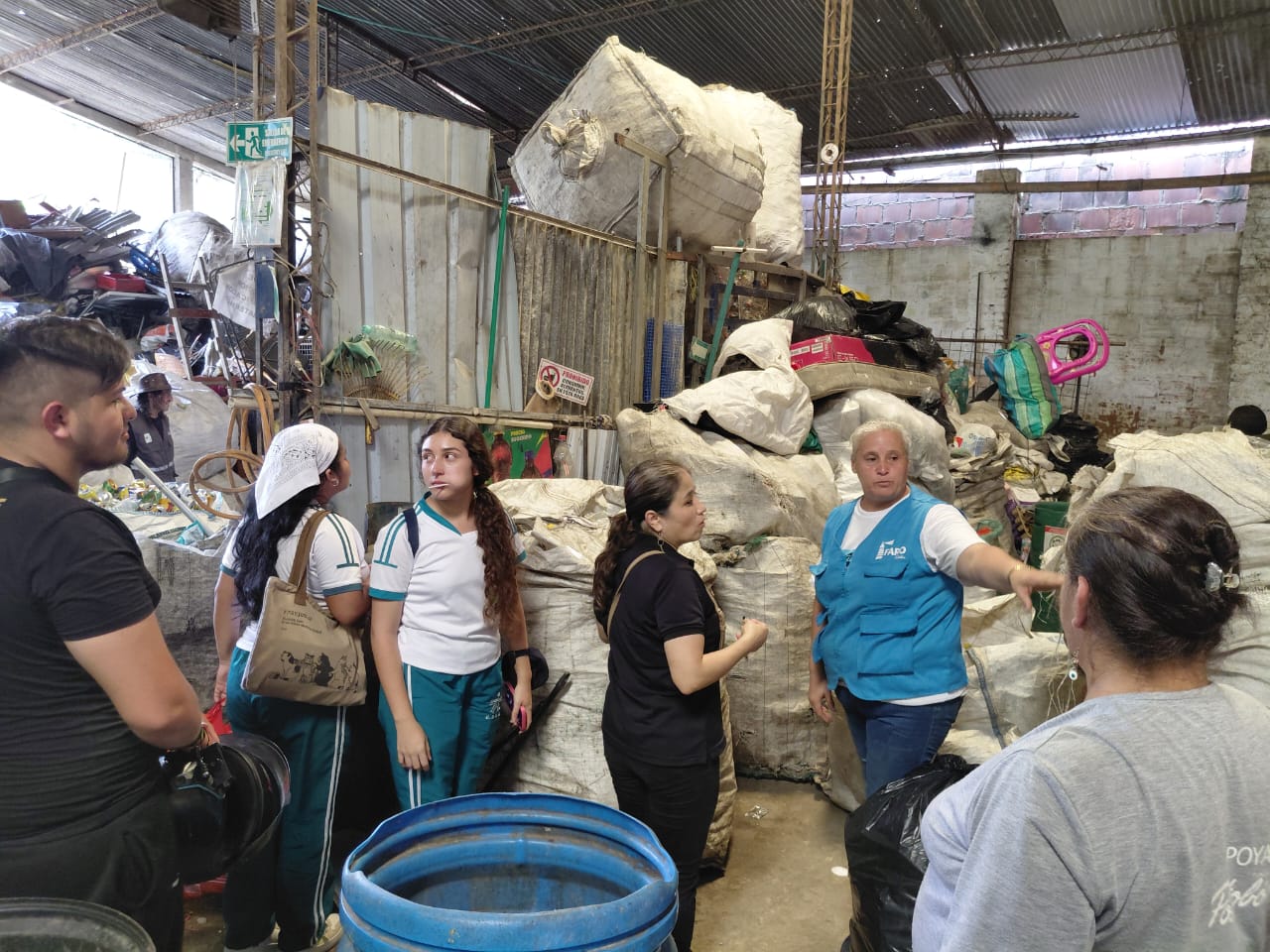 Recicladores en labor